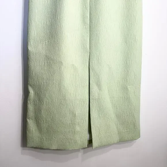 NWT Emilia Wickstead Ashie Dress Textured‎ CloquePistachio GreenSZ 8